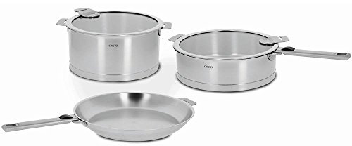 Cristel Strate STQL7KSAS - Juego de asas, acero inoxidable, color plateado