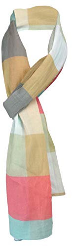 Schal in braun türkis rose grau beige lila grün Karo gemustert - Gr.180 x 70 cm