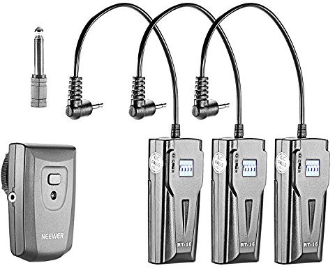 Neewer 16 Channels Wireless Radio Flash Speedlite Studio Trigger Set, Including (1) Transmitter and (3) Receivers, Fit for Canon Nikon Pentax Olympus Panasonic DSLR Cameras (RT-16)