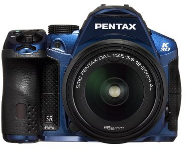 Pentax K-30 Fotocamera e Obiettivo DA-L 18-55mm, Sensore CMOS APS-C da 16,49 Megapixel, Display LCD da 3”, Video Full HD, Blu
