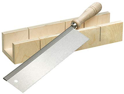 kwb Schneidlade inkl. Feinsäge 250 mm, f. Winkel-Schnitte in Holz-Leisten u. Ä.