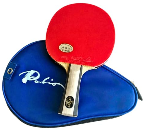 Palio Expert 2.0 Table Tennis Bat & Case | ITTF-Approved Ping Pong Racket for Beginners | High Spin & Control