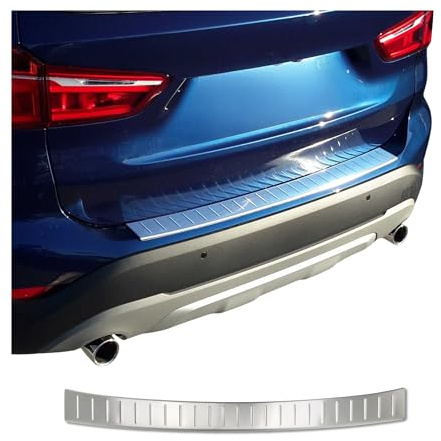 OMAC Ladekantenschutz für BMW X1 E84 2012-2015 Facelift Edelstahl gebürstet | Stoßstangenschutz, fahrzeugspezifische Passform