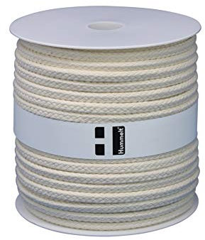 Hummelt® SilverLine-Rope Baumwollseil Baumwollkordel (H) 8mm 40m Natur (beige) auf Rolle