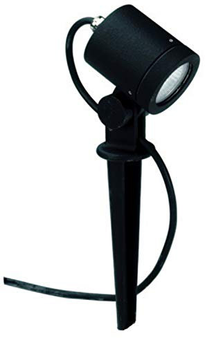 Albert 662197 Brochette Spot, aluminium, GZ10, 8,5 x 34,5 cm, noir