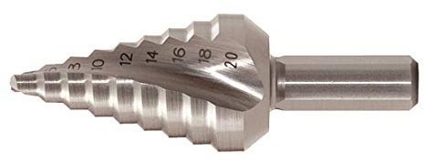 KS Tools 330.2372 HSS Stufenbohrer extra kurz,Ø 4-20mm, 9 Stufen