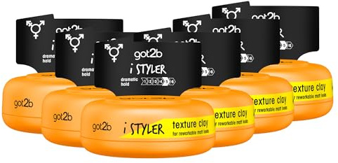 6 x Got2B iStylers Texture Clay 75ml by istylers