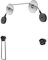 Goobay 63490 Supporto da parete per TV 37 - 70 pollici (94 - 178 cm) sistema di cavi supporto universale TV supporto da parete VESA TV 50 kg
