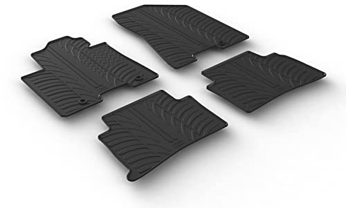 Satz Gummimatten kompatibel mit Kia Sportage IV 2016-2021 (T Profil 4-teilig + Montage-clips)