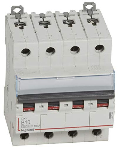 Disjoncteur DX³6000-4P 400V~ 10A - courbe B - 4 modules