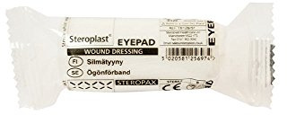 Steroplast EA309 Sterile First Aid Eye Pad Dressing, 7 cm L x 6 cm W (Pack of 12)