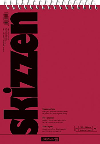 Skizzenblock/Zeichenpapier BRUNNEN A5-110 g/m2-30 Blatt (14,8 x 21,0 mm)