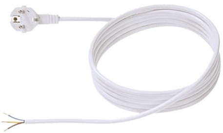 Bachmann 301.274 Anschlussleitung Schutzkontakt, 301274,Weiß