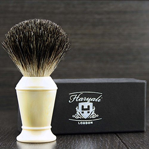 Haryali London assemblato a mano imitazione corno manico nero pennello tasso Sofista Collection & design by Haryali London.