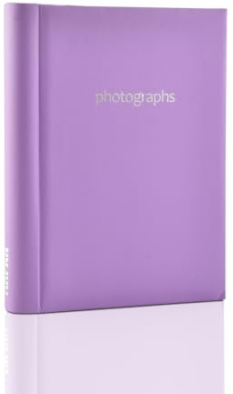 ARPAN Selbstklebendes Fotoalbum, 36 Blatt, 72 Seiten, Spiralringbuch, Violett, 28 x 22 cm