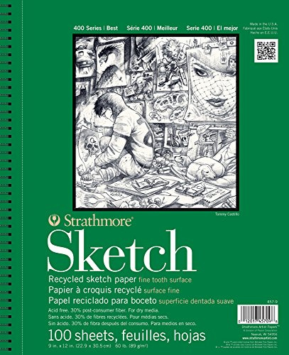 Strathmore 400 Recycled Sketch Pad 9X12