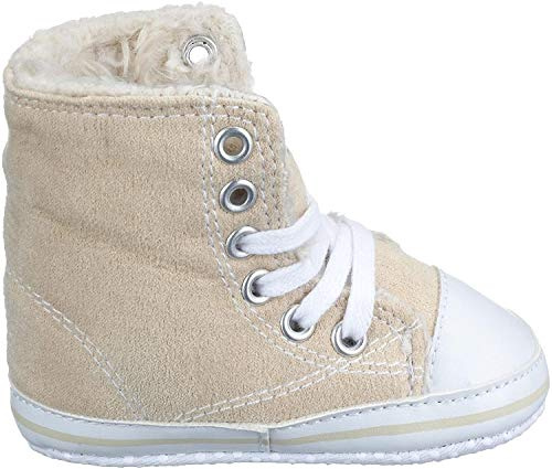 Playshoes Unisex Baby Krabbelschuhe, Beige