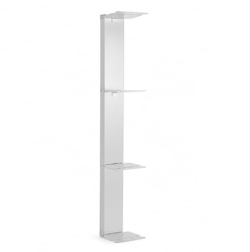 Radius Design Booksbaum Single Wandregal klein Weiss – Wandregal aus pulverbeschichtetem Stahl, 91 cm hoch – platzsparendes Bücherregal mit Einlegeböden, modernes Design (724B)