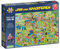 Jan Van Haasteren Dog Parkour - 1000 Piece Adult Comic Puzzle - Large Jigsaw for Adults - 100% Recycled Cardboard - Fun Pet Themed - Dimensions 68 x 49 cm