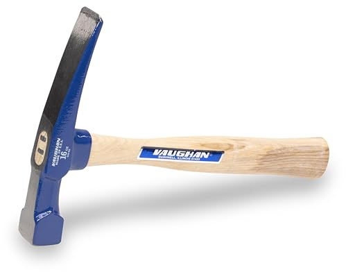 Vaughan BL16TC Maurerhammer, gerader Hickory-Stiel, Stahl mit Carbidspitze, 340 Gramm