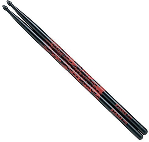 Tama Rhythmic Fire Sticks O7A-F-BR, schwarz mit rotem Muster