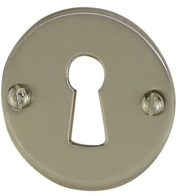 DT 2000 132071 Rosace acier serrure pour porte intérieur Nickelé Satiné