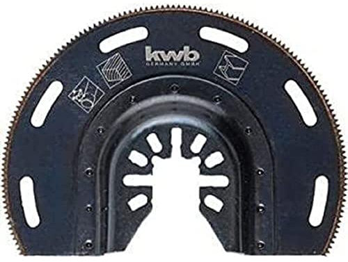 kwb Akku Top Tauchsägeblatt halbrund 80 mm, 15 mm schnitttiefe, quick Change,schwarz