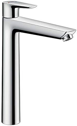 hansgrohe Wasserhahn Talis E (Armatur mit Auslauf Höhe 240mm und Zugstangen-Ablaufgarnitur) Chrom