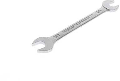 GEDORE Doppelmaulschlüssel 16 x 18 mm, Hochwertiger Vanadium-Stahl, Blendfreie Optik, Nach DIN 3110, Silber