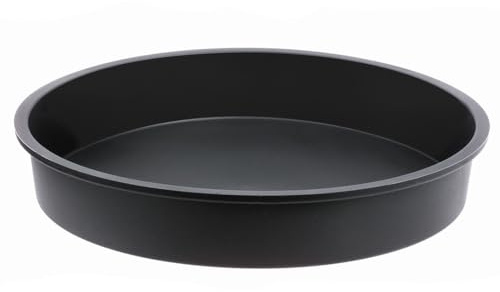 De Buyer - Tourtière ronde à bord lisse MOUL'FLEX en silicone - Diamètre 24 cm -, Noir