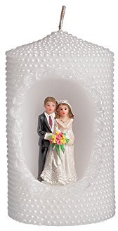 TIB 11094 - Stumpenkerze Hochzeitspaar