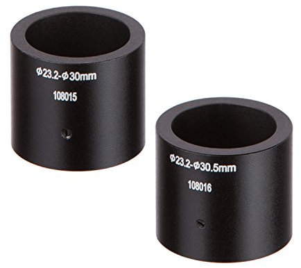AmScope 23mm to 30mm and 30.5mm Adapter Set