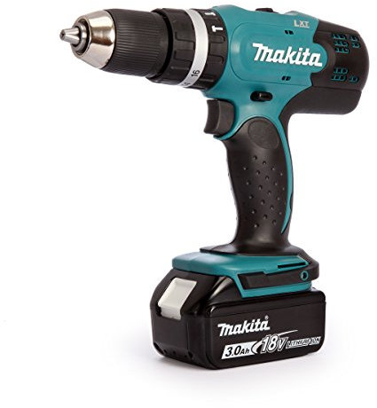 Perceuse à percussion MAKITA sans fil 18 V 2 batteries 3 Ah 13 mm et coffret - DHP453SFE