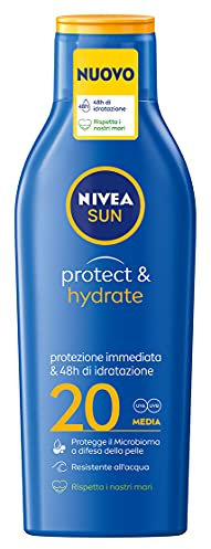 Nivea Sun Protect & Hydrate Leche solar hidratante FP20, protección media, 200 ml