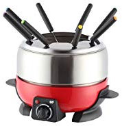 Fondue électrique CONTINENTAL EDISON FD6RIX - Rouge