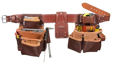 Occidental Leather Seven Bag Framer Set - Large - 23 Pockets & Tool Holders - Premium Top-Grain Leather - Made in USA