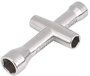 Tbest Kreuzschlüssel, Kreuzschlüssel Hülse 4/5/5,5/7mm Fernbedienung Modellauto Crawler Repairing Tool