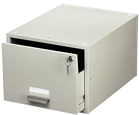 Durable Karteikasten A6, grau, für ca. 1500 DIN A6 Karteikarten, 199 x 155 x 420 mm, 335210