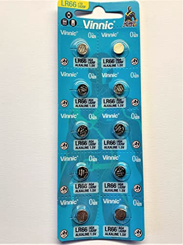 Ukdapper - Vinnic L626-C10-AG4 Alkaline Manganese Button (Pack of 10) Cells