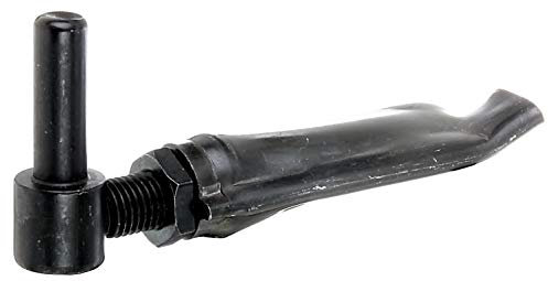 Alberts 307509 Kloben zum Einmauern | F-Mauerhaken, verstellbar um 27 mm | schwarzer Tauchlack | Dornmaß Ø14 mm | 110 x 30 mm