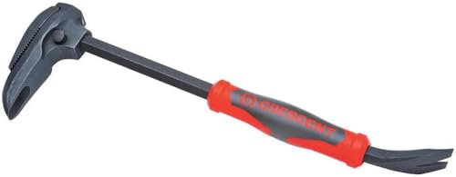 Crescent DB16 40,6 cm réglable pied-de-biche avec extracteur de clou et extrémité de pied-de-biche avec fente d'extraction de clou