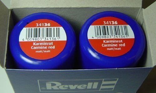 Revell 34136 Sprühlack Doppelpack (2x100ml) Karmin-rot glänzend