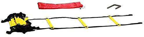 Koordinationsleiter Premium FLACH - 9 m, Feste Sprossen, Farbe: gelb