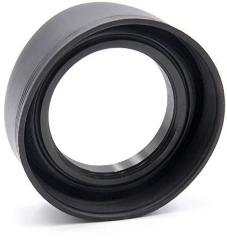 vhbw Gegenlichtblende kompatibel mit Pentax HD DA 15 mm 4 ED AL 49mm | Objektiv Kamera, Schwarz, Gummi, Rund, 7,4 cm