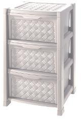 Tontarelli Cassettiera Arianna 3 cassetti Art. 8025646 (Bianco)