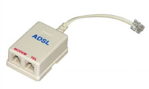 LINK LP7764 - Filtro / Sdoppiatore Adsl Con 2 Prese Rj11 6 Poli Femmina + 1 Spina Rj11 6 Poli Maschio