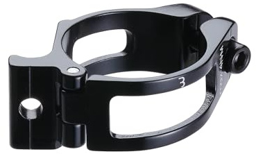 BBB Cycling Front Derailleur Clamp ShiftFix | Lightweight Aluminium Bike Derailleur Mount | Seatpost Tube 34.9mm | BSP-90