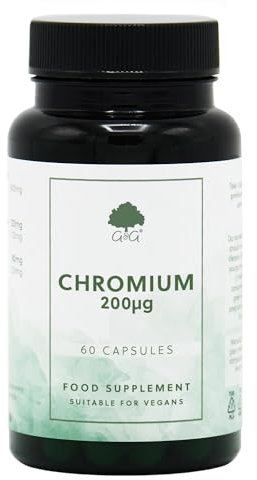 Chromium Picolinate | 200mcg of Chromium Picolinate per Capsule | 60 Vegan Capsules | G&G Vitamins