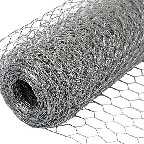 Niederberg Metall 25m x 75cm Maschendrahtzaun - 25x25 Drahtgitter Zaun - Hasendraht Gitter Verzinkt