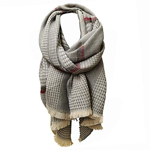 Glamexx24 XXL Schal Tuch Kuschelige warme Karo Scarf wunderschöne Damen Poncho Schal Oversized Deckenschal